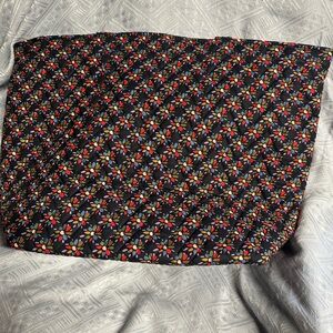 Vera Bradley Black Multicolor Quilted Tote